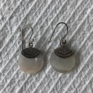 Mother of Pearl & Sterling Earrings